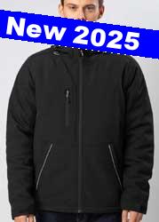Giacca softshell cappuccio Black Spider BS557 Storm Padded 724BS2A