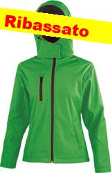 Giacca termica soft shell RT donna cappuccio unisex 724RT1D