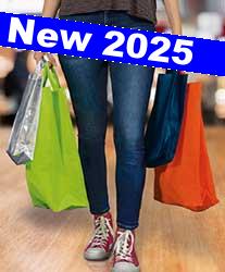 borsa shopper profonda plasticata TNT Valento Fancy BOVAFAN soffietto 832VA6U