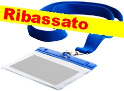  Lanyard Nastro collo Portabadge DL con moschettone tinta unita 20x500 mm 880DL1G E3Ssport.it Stampa RicamoE3Ssport  E3S