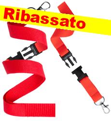  Lanyard Nastro collo Portabadge DL con moschettone, con sgancio portachiavi tinta unita 20x550 mm + sgancio portachiavi 880DL4G E3Ssport.it Stampa RicamoE3Ssport  E3S