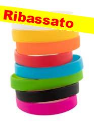 braccialetto silicone colorato 895DL4G neutro personalizzato incisione